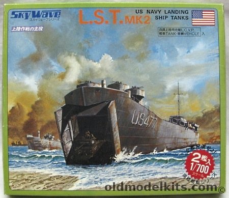 Skywave 1/700 LST Mk. II With Vehicles - Two Ships, SW-700 plastic model kit